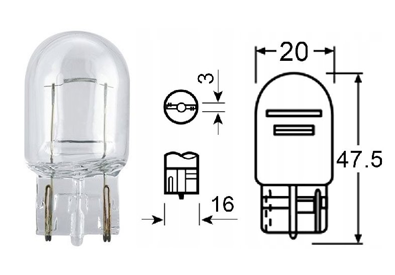 Żarówki W3x16d