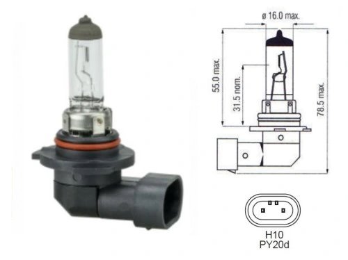 Żarówki PY20d H10