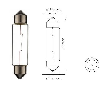 Żarówki SV8,5 44mm